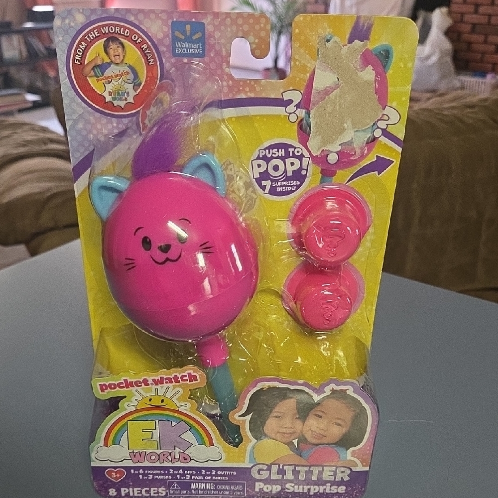 Ryans World Glitter Pop Surprise Toy - Pink